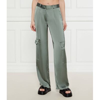 HUGO Spodnie Hanira-1 flare fit zielony 38 HUGO Spodnie Hanira-1 flare fit zielony 38