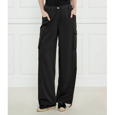 Liu Jo Sport Spodnie cargo Loose fit czarny XXL Liu Jo Sport Spodnie cargo Loose fit czarny XXL