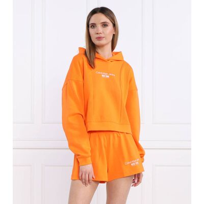 Calvin Klein Jeans Bluza Regular Fit pomarańczowy L Calvin Klein Jeans Bluza Regular Fit pomarańczowy L