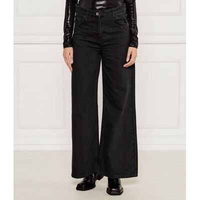 Patrizia Pepe Jeansy flare fit czarny 30 Patrizia Pepe Jeansy flare fit czarny 30