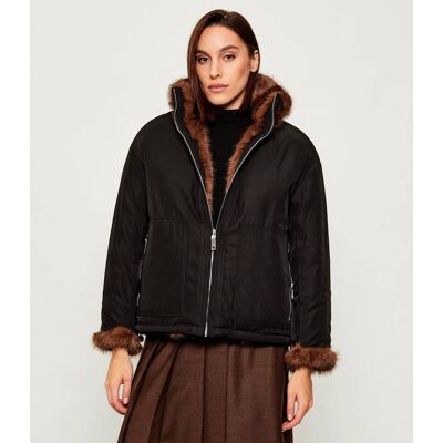 MAX&Co.; Dwustronna kurtka AZOTO Loose fit brązowy L MAX&Co.; Dwustronna kurtka AZOTO Loose fit brązowy L