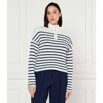 Tommy Hilfiger Wełniany sweter Regular Fit biały S Tommy Hilfiger Wełniany sweter Regular Fit biały S