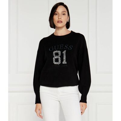 Guess Sweter Regular Fit czarny XS Guess Sweter Regular Fit czarny XS