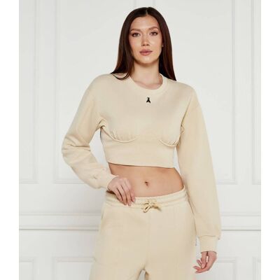 Patrizia Pepe Bluza Cropped Fit beżowy M Patrizia Pepe Bluza Cropped Fit beżowy M