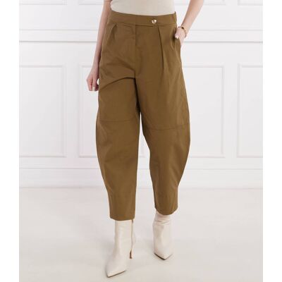 Marella SPORT Spodnie DRINK Loose fit khaki 36 Marella SPORT Spodnie DRINK Loose fit khaki 36