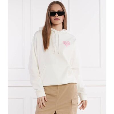 HUGO Bluza Delfinia Loose fit biały M HUGO Bluza Delfinia Loose fit biały M