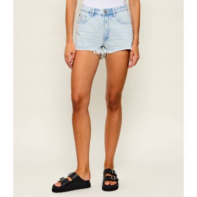 One Teaspoon Jeansowe szorty BONITAS Regular Fit high waist błękitny 28 One Teaspoon Jeansowe szorty BONITAS Regular Fit high waist błękitny 28