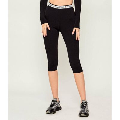 Tommy Hilfiger Legginsy Slim Fit czarny L Tommy Hilfiger Legginsy Slim Fit czarny L