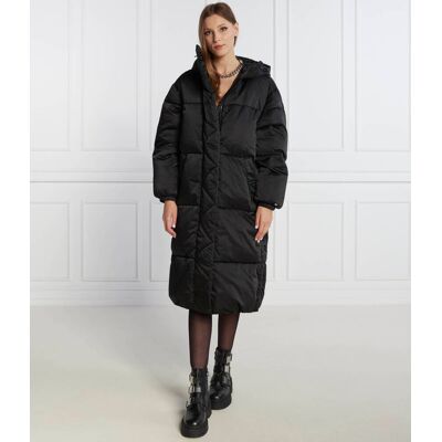 Tommy Jeans Płaszcz SATIN czarny L Tommy Jeans Płaszcz SATIN czarny L