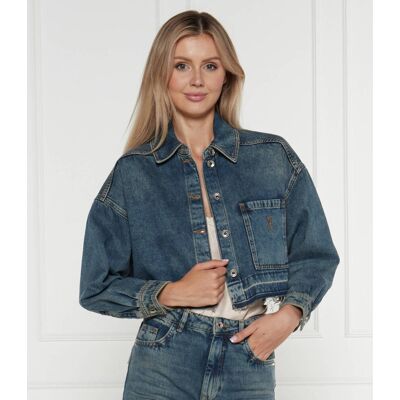 Patrizia Pepe Jeansowa kurtka Regular Fit granatowy 40 Patrizia Pepe Jeansowa kurtka Regular Fit granatowy 40