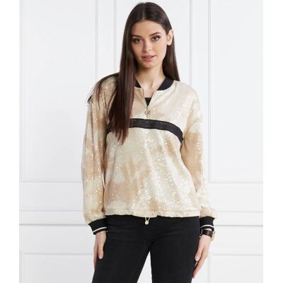 Liu Jo Sport Bluza Regular Fit beżowy S Liu Jo Sport Bluza Regular Fit beżowy S
