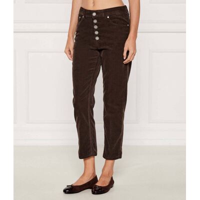 DONDUP - made in Italy Sztruksowe spodnie KOONS Slim Fit brązowy 31 DONDUP - made in Italy Sztruksowe spodnie KOONS Slim Fit brązowy 31
