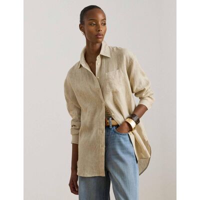 Polo Ralph Lauren LAUREN RALPH LAUREN Lniana koszula Relaxed fit beżowy S Polo Ralph Lauren LAUREN RALPH LAUREN Lniana koszula Relaxed fit beżowy S