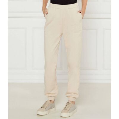 Calvin Klein Jeans Spodnie dresowe Regular Fit beżowy M Calvin Klein Jeans Spodnie dresowe Regular Fit beżowy M