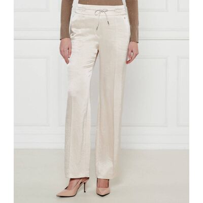 Marc Cain Spodnie WASHINGTON Loose fit regular waist ecru 42 Marc Cain Spodnie WASHINGTON Loose fit regular waist ecru 42