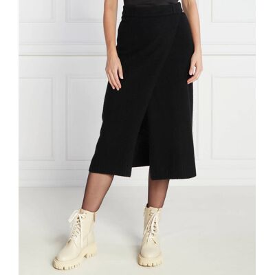 MAX&Co.; Wełniana spódnica FIABA czarny XL MAX&Co.; Wełniana spódnica FIABA czarny XL