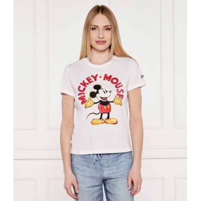 Desigual T-shirt MICKEY MOUSE Desigual x Disney Regular Fit biały S Desigual T-shirt MICKEY MOUSE Desigual x Disney Regular Fit biały S