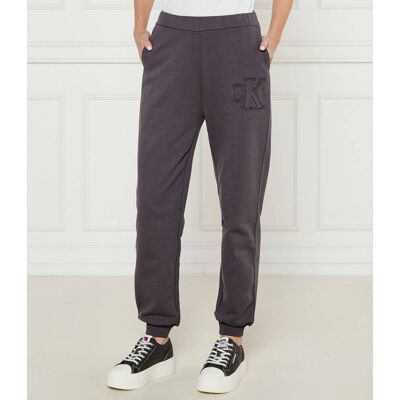 Calvin Klein Jeans Spodnie dresowe Regular Fit fioletowy XL Calvin Klein Jeans Spodnie dresowe Regular Fit fioletowy XL