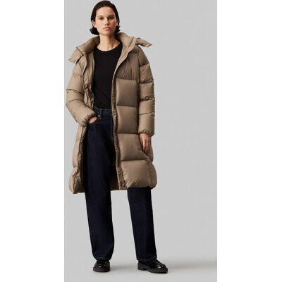 Calvin Klein Jeans Puchowa kurtka Regular Fit beżowy S Calvin Klein Jeans Puchowa kurtka Regular Fit beżowy S
