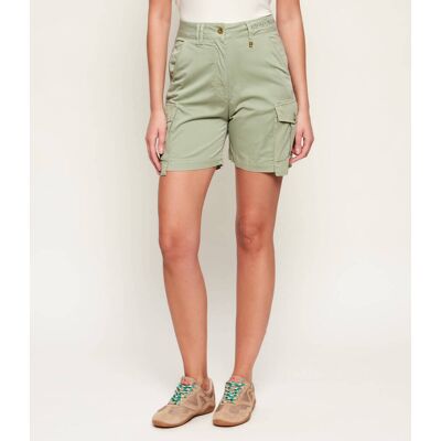 Aeronautica Militare Szorty Regular Fit zielony 42 Aeronautica Militare Szorty Regular Fit zielony 42