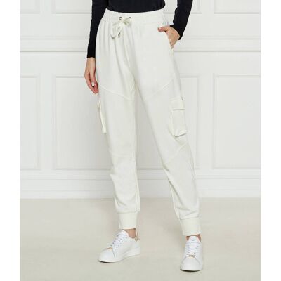 Liu Jo Sport Spodnie dresowe Regular Fit ecru S Liu Jo Sport Spodnie dresowe Regular Fit ecru S