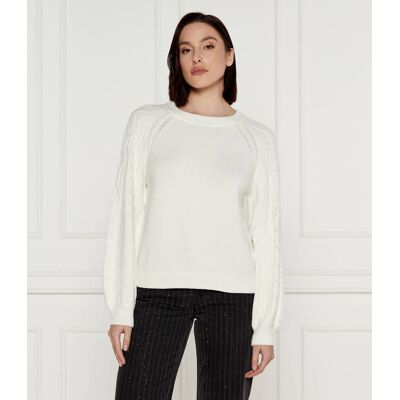 Desigual Sweter Regina Regular Fit biały XL Desigual Sweter Regina Regular Fit biały XL
