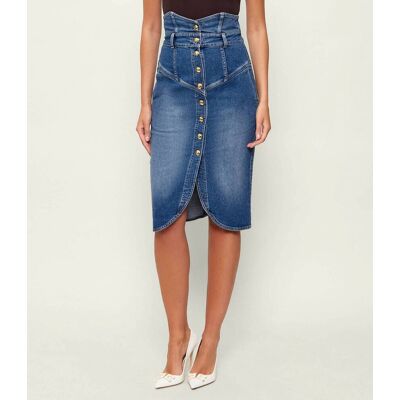 Elisabetta Franchi Jeansowa spódnica niebieski 40 Elisabetta Franchi Jeansowa spódnica niebieski 40