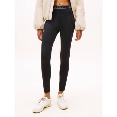 Tommy Jeans Legginsy Slim Fit czarny L Tommy Jeans Legginsy Slim Fit czarny L