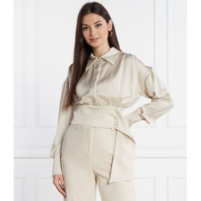 Silvian Heach Koszula Cropped Fit kremowy 38 Silvian Heach Koszula Cropped Fit kremowy 38