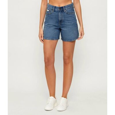 Calvin Klein Jeans Jeansowe szorty A-LINE Slim Fit high rise niebieski 31 Calvin Klein Jeans Jeansowe szorty A-LINE Slim Fit high rise niebieski 31
