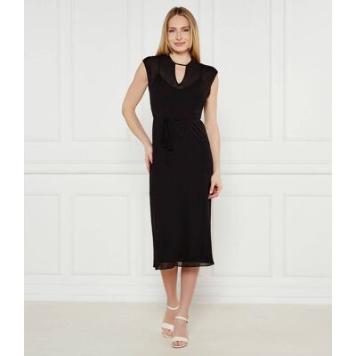 Calvin Klein Sukienka GEORGETTE czarny 36 Calvin Klein Sukienka GEORGETTE czarny 36