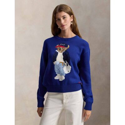 Polo Ralph Lauren Sweter Relaxed fit granatowy XS Polo Ralph Lauren Sweter Relaxed fit granatowy XS