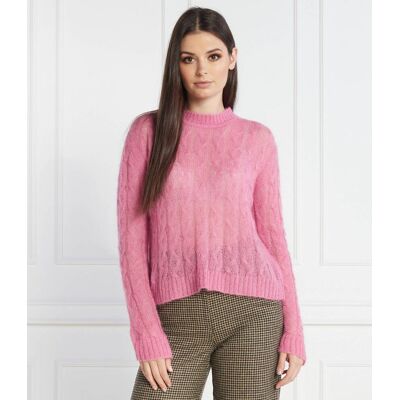 MAX&Co.; Sweter Regular Fit z dodatkiem wełny różowy L MAX&Co.; Sweter Regular Fit z dodatkiem wełny różowy L