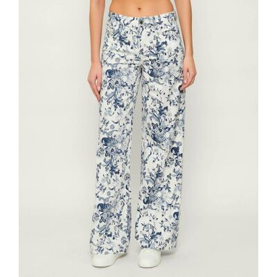 Liu Jo Spodnie flare fit biały 28 Liu Jo Spodnie flare fit biały 28