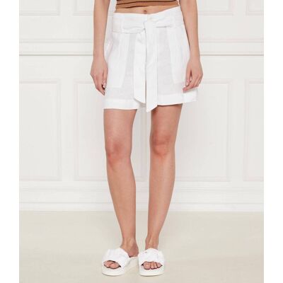 Polo Ralph Lauren LAUREN RALPH LAUREN Lniane szorty Regular Fit high waist biały 28 Polo Ralph Lauren LAUREN RALPH LAUREN Lniane szorty Regular Fit high waist biały 28