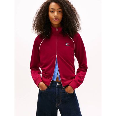 Tommy Jeans Bluza Regular Fit fuksja M Tommy Jeans Bluza Regular Fit fuksja M