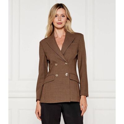 Marella Marynarka AGILE Slim Fit z dodatkiem wełny brązowy 38 Marella Marynarka AGILE Slim Fit z dodatkiem wełny brązowy 38