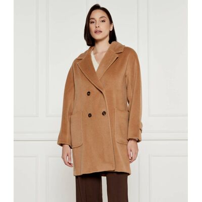 Marella Wełniany płaszcz camel 40 Marella Wełniany płaszcz camel 40