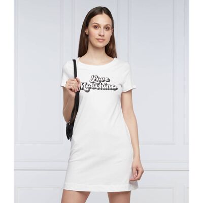 Love Moschino Sukienka biały 42 Love Moschino Sukienka biały 42
