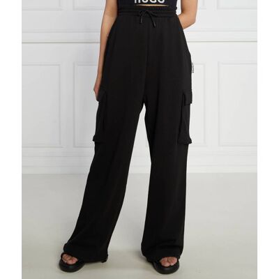 HUGO Spodnie dresowe Naleva Relaxed fit czarny XL HUGO Spodnie dresowe Naleva Relaxed fit czarny XL