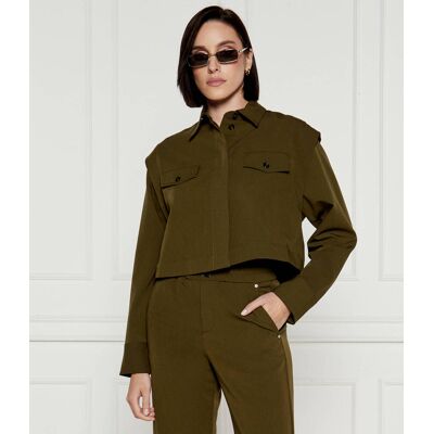 Pinko Koszula Cropped Fit khaki L Pinko Koszula Cropped Fit khaki L