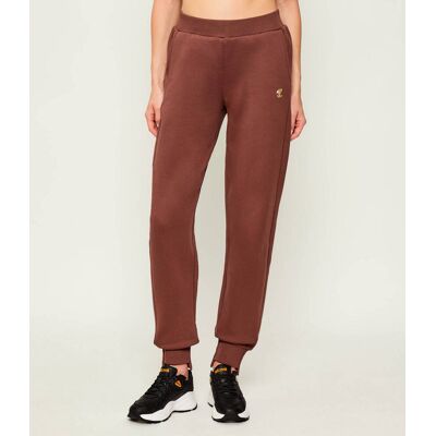 Just Cavalli Spodnie dresowe Regular Fit brązowy M Just Cavalli Spodnie dresowe Regular Fit brązowy M