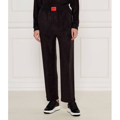 Hugo Bodywear Spodnie dzianinowe SNOOZIE Regular Fit czarny L Hugo Bodywear Spodnie dzianinowe SNOOZIE Regular Fit czarny L