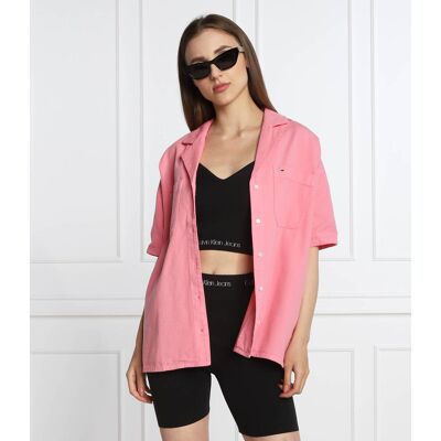 Tommy Jeans Koszula Oversize fit różowy S Tommy Jeans Koszula Oversize fit różowy S