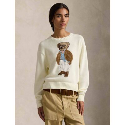 Polo Ralph Lauren Sweter Relaxed fit kremowy XS Polo Ralph Lauren Sweter Relaxed fit kremowy XS