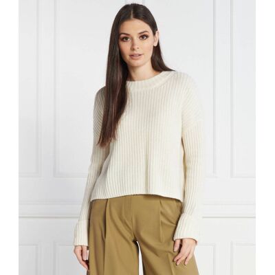 MAX&Co.; Wełniany sweter Loose fit ecru M MAX&Co.; Wełniany sweter Loose fit ecru M