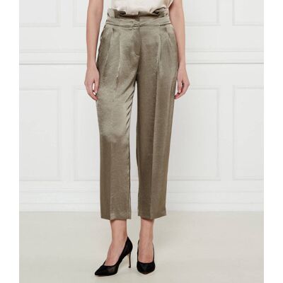Marc Cain Spodnie WELS Comfort fit high waist zielony 38 Marc Cain Spodnie WELS Comfort fit high waist zielony 38