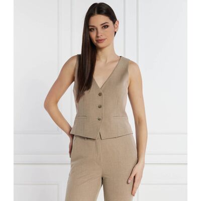 Marella Kamizelka CAMOZZA Regular Fit beżowy 34 Marella Kamizelka CAMOZZA Regular Fit beżowy 34