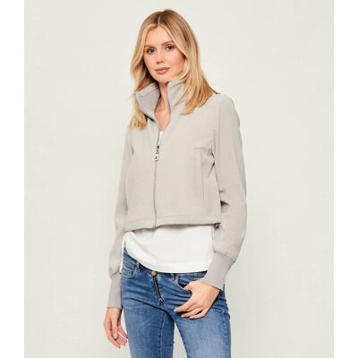 Pinko Kurtka GRACIA Cropped Fit szary 34 Pinko Kurtka GRACIA Cropped Fit szary 34