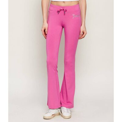 Juicy Couture Spodnie dresowe APOLLO flare fit różowy XS Juicy Couture Spodnie dresowe APOLLO flare fit różowy XS